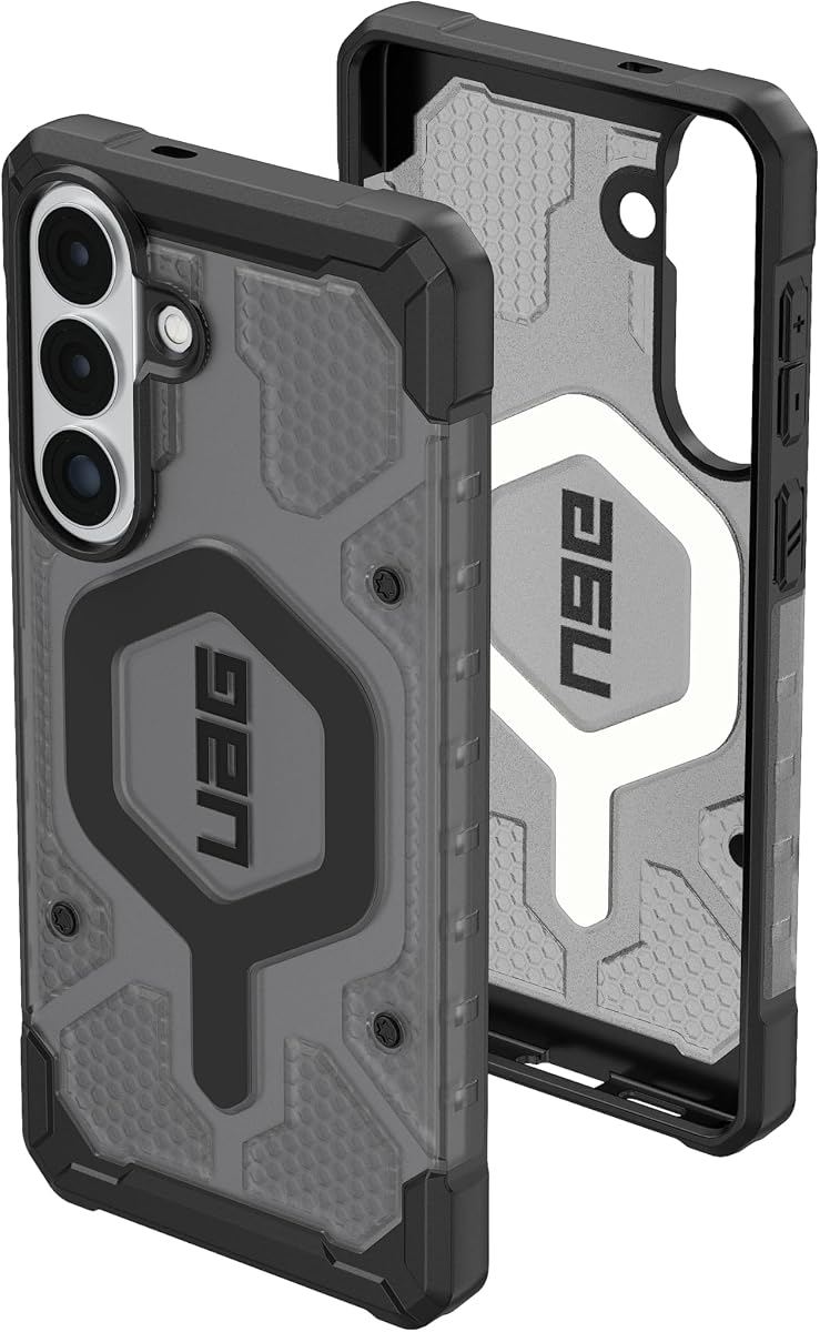 URBAN ARMOR GEAR UAG para Samsung Galaxy S26 Plus Funda Pathfinder Clear de 6,7" - Compatible con Carga magnética Funda Protectora Transparente Resistente a Prueba de caídas Militar, Ceniza/Negro