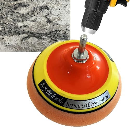 SmoothOperator PROFESSIONAL Drill Powered Granite Stone Quartz Marble Countertop Cleaner