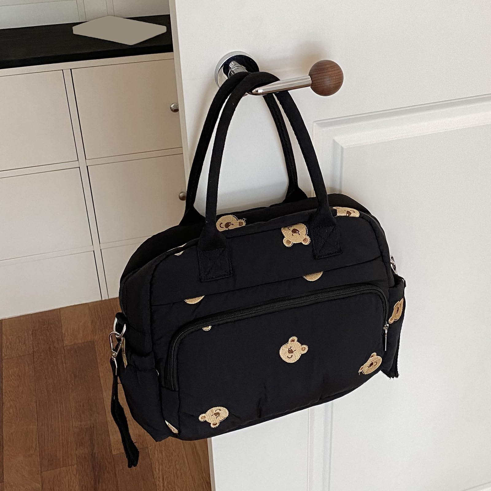 Torba na pieluchy crossbody dla kobiet mini torebka duża pojemność podróżne torby dla niemowląt z odpinanym paskiem dla niemowląt, dziewcząt i chłopców