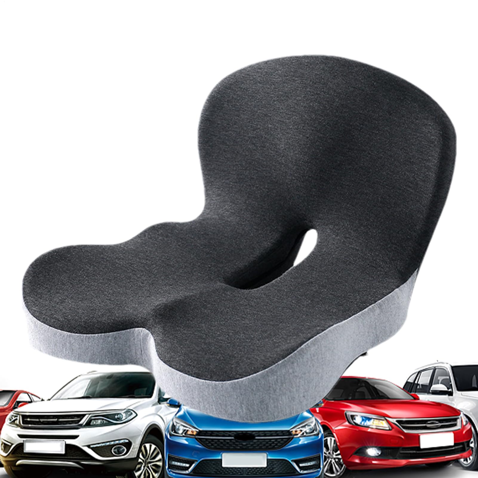 Cojín ortopédico para Coche, Almohadilla de Asiento de Espuma fiable