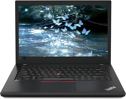Lenovo ThinkPad T480 - Laptop empresarial, portátil HD de 14 pulgadas, Intel Core i5-8250U, 8 GB de RAM, SSD de 256 GB, teclado QWERTY de EE. UU., Windows 11 Pro (renovado)