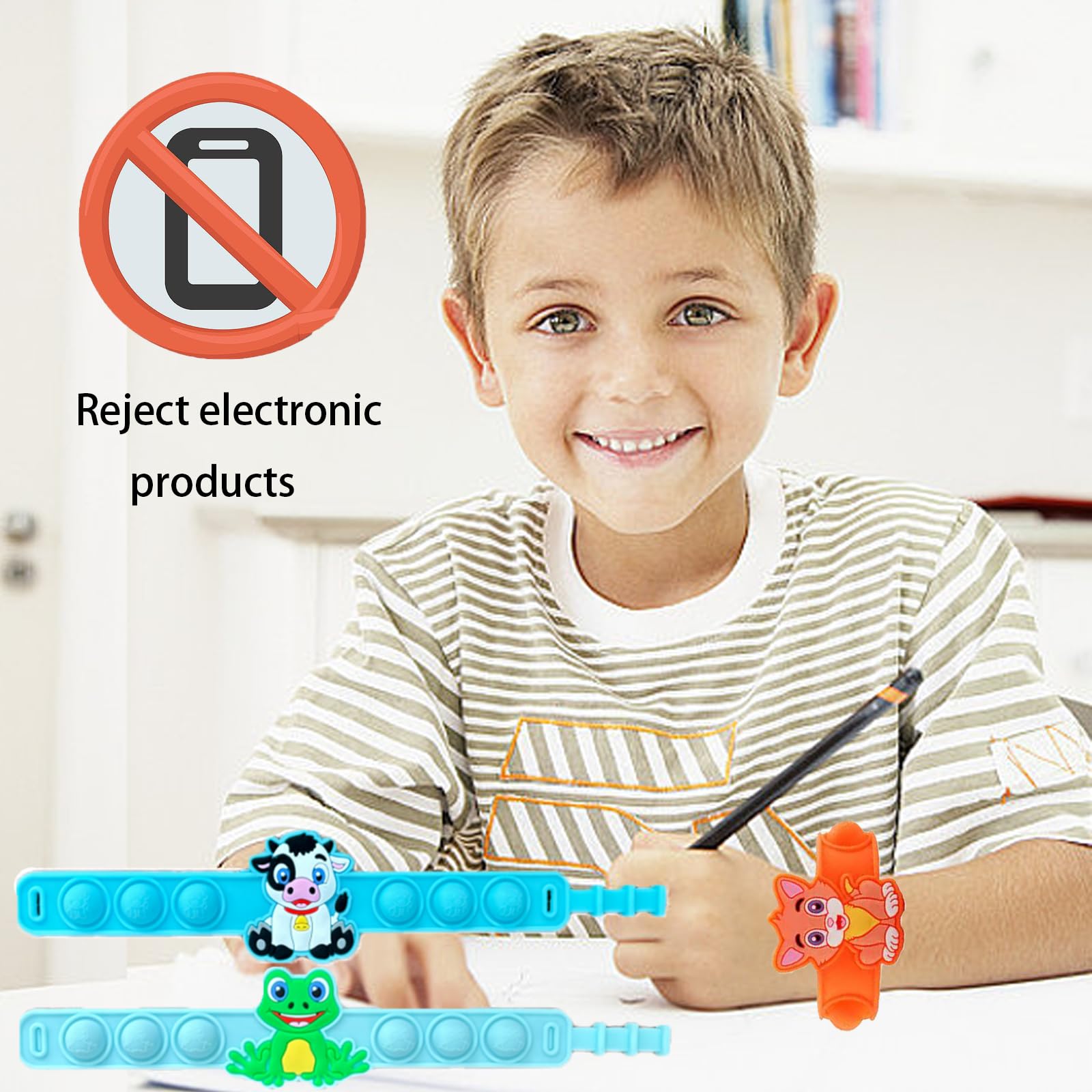 12 Fidgetbänder Pop Armbänder - Sensorisches Spielzeug Für Kinder