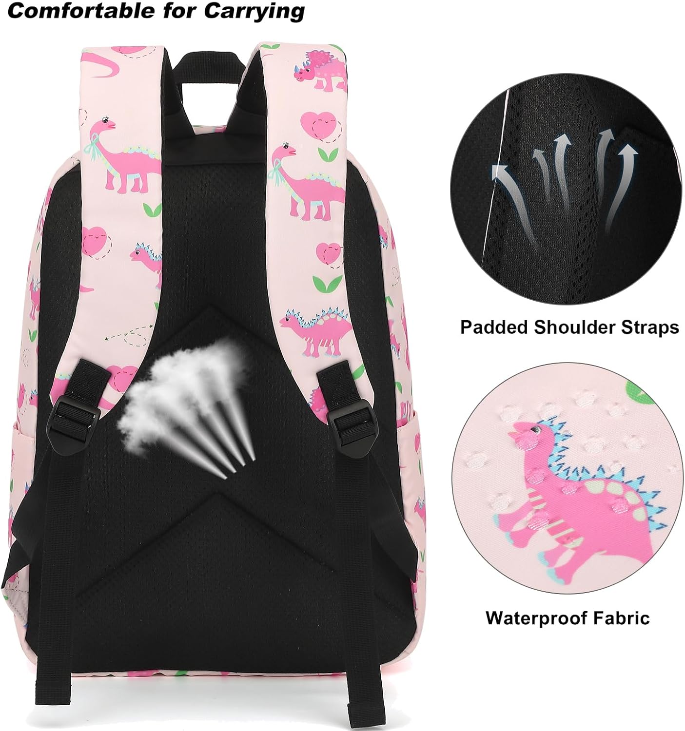 Girls School Backpack Set, Kids Teens School Bag Bookbag with Lunch Bag Pencil Bag