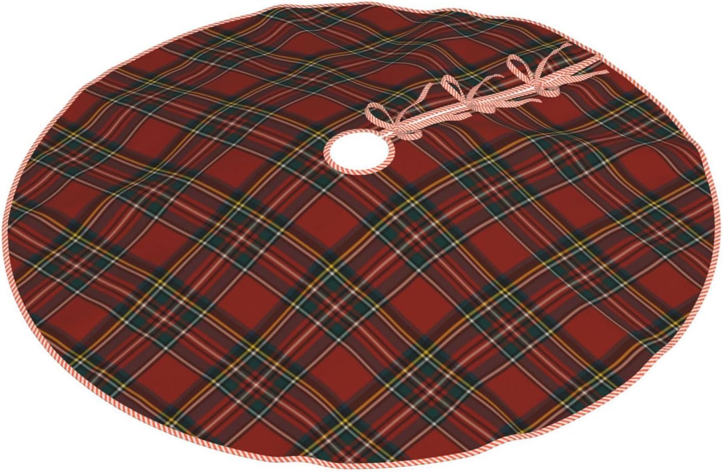 christmas tree skirt linen royal stewart tartan classic red scottish plaid xmas tree skirt decorations christmas tree mat for christmas party-36 royal stewart tartan classic red scottish plaid 36"
