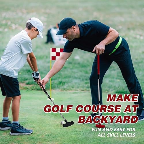 Miniatura 6 de Juego de mini putt de bandera de golf, juego de batalla para exteriores para playa de arena, patio trasero, campo de conducción, juego de tazas de