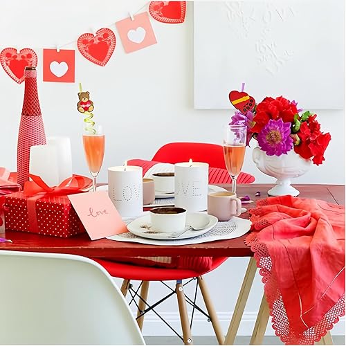 Miniatura 2 de MEAXUR 24 piezas de globos de chocolate rosa con patrón de globos de chocolate rosa, pajitas rectas reutilizables, recuerdos de fiesta, suministros