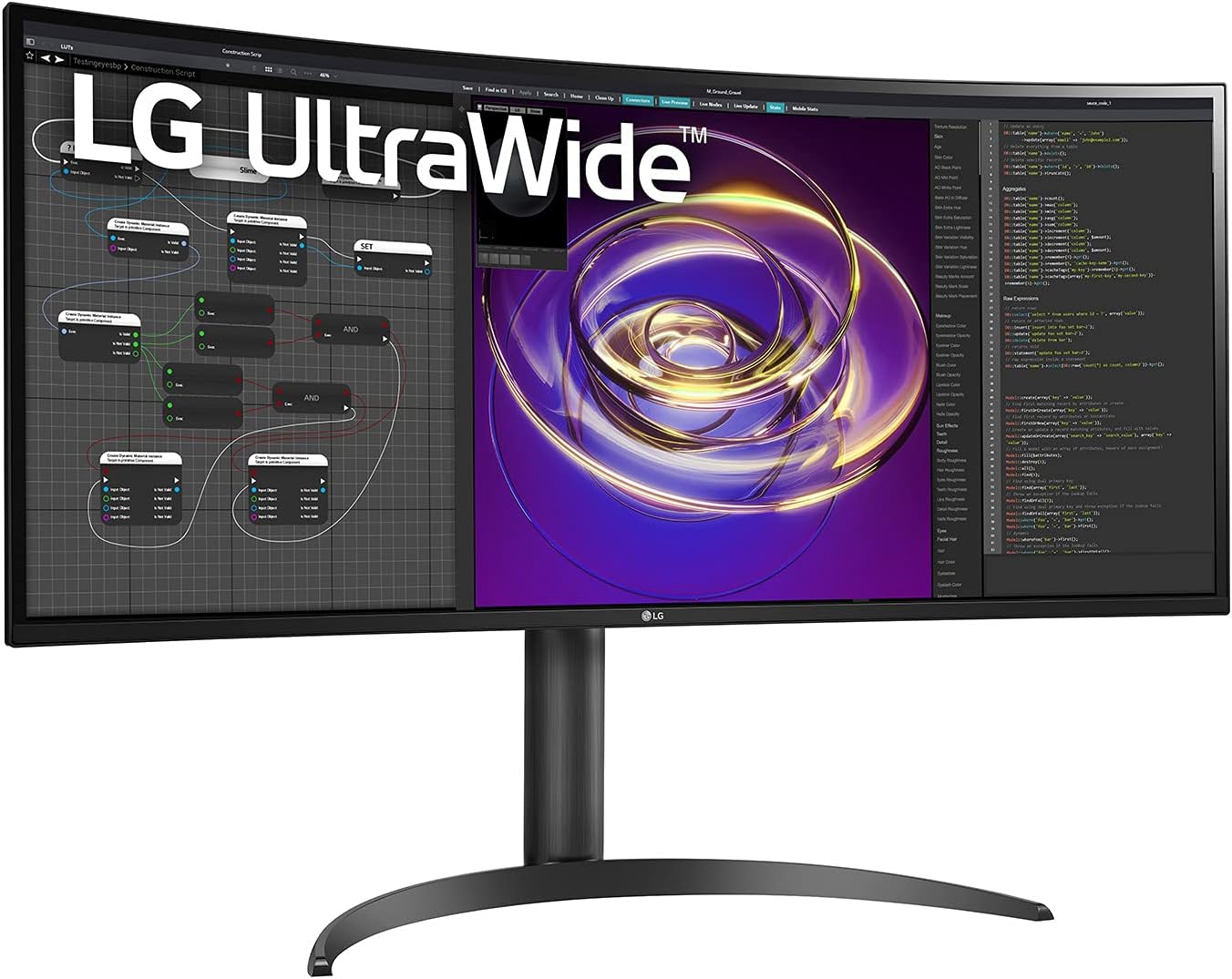 LG UltraWide 34WP85C - 34, IPS, 21:9, WQHD 3440 x 1440P, DCI-P3 95%, HDR10, Curvo, Design ergonomico, USB Type-C, AMD FreeSync, MaxxAudio, Caratteristiche di gioco, Nero LG UltraWide 34WP85C - 34, IPS, 21:9, WQHD 3440 x 1440P, DCI-P3 95%, HDR10, Curvo, Design ergonomico, USB Type-C, AMD FreeSync, MaxxAudio, Caratteristiche di gioco, Nero