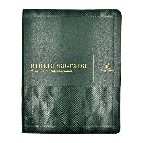 Bíblia NVI, Couro Soft, Verde, Com Espaço para Anotações, Leitura Perfeita