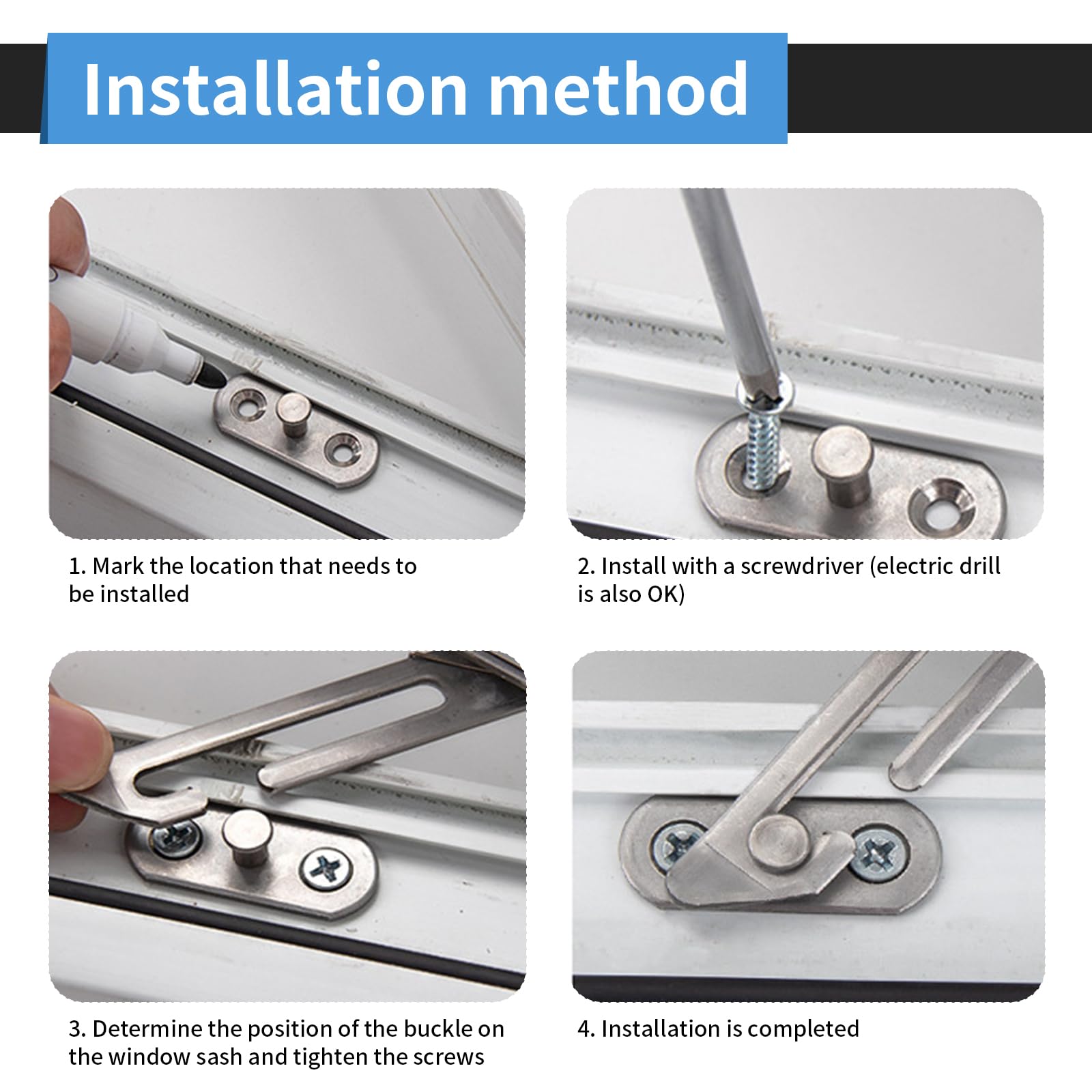 8 PCS Window Restrictors Locks - Image 4