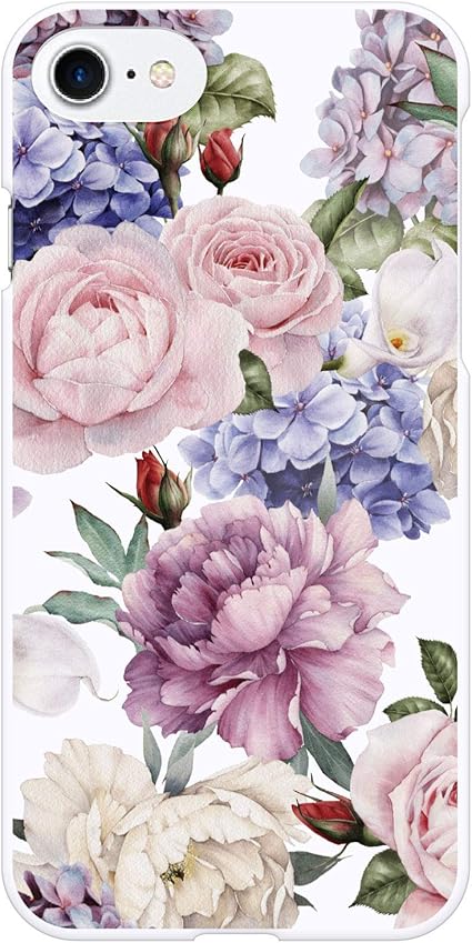 Amazon Co Jp Ruuu Iphone Se 第2世代 Se2 第3世代 Se3 ハードケース スマートフォン カバー Iphonese 紫陽花 ボタニカル ローズ ホワイト 花柄 あじさい はな 薔薇 水彩 フラワー ブーケ フェミニン おしゃれ 可愛い かわいい 大人かわいい かっこいい フローラル