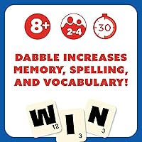 Vista 8 de Dabble® Juego de palabras Juego de mesa familiar de ritmo rápido Mejora la ortografía y el vocabulario para todas las edades Deletrea