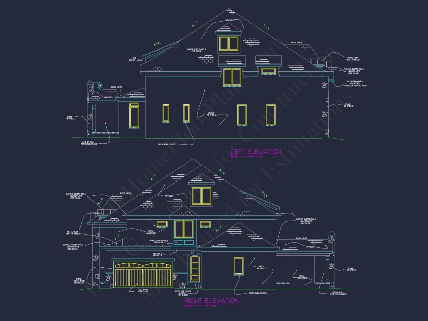 16-1195 House Plan -French Country Home Plan - 5-Bed, 4.5-Bath, 4200 SF
