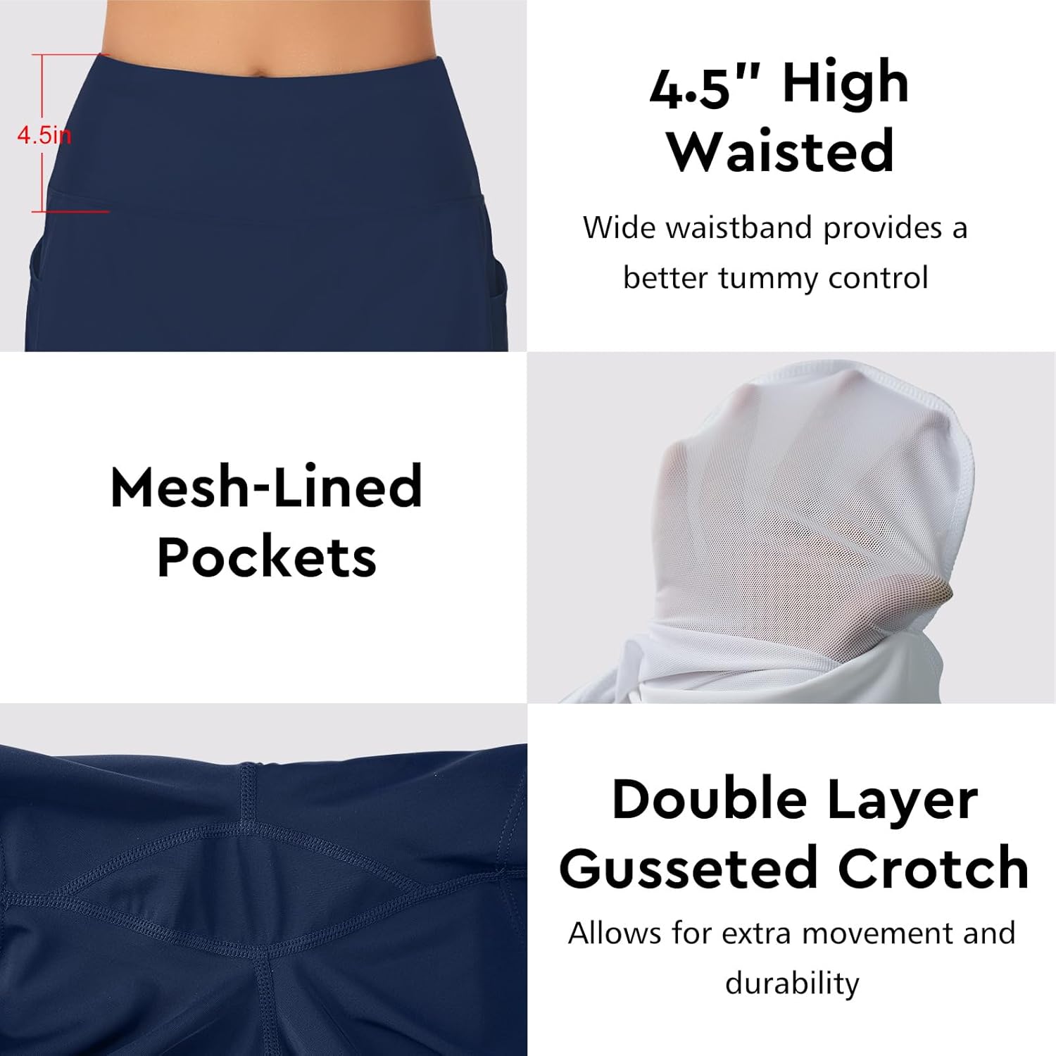 ANIVIVO Women's 20" Long Swim Skirts Tummy Control Bathing Suit Skirt High Waisted Swim Skort Modest Swimsuits Bottoms