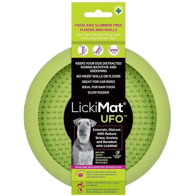 LICKIMAT - Cuenco para Perro UFO Verde - (645.5490)