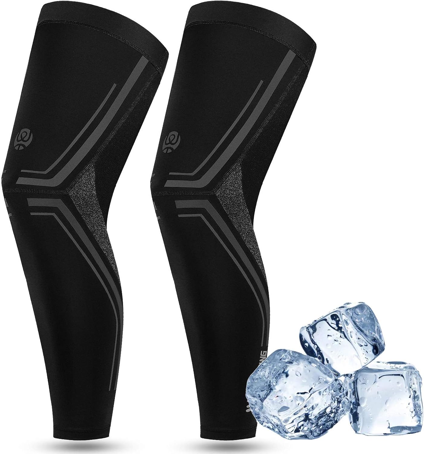 Cooling Arm Sleeves & Leg Sleeves for Men Women, Sun UV Protection Compression Sleeves