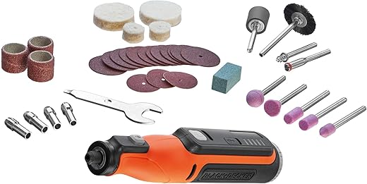 BLACK+DECKER – Multi-Herramienta Rotativa 7,2 V con Batería.