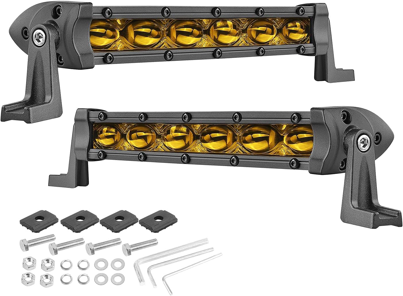 30 inch Slim LED Light Bar + 7 inch Amber Slim LED Pods