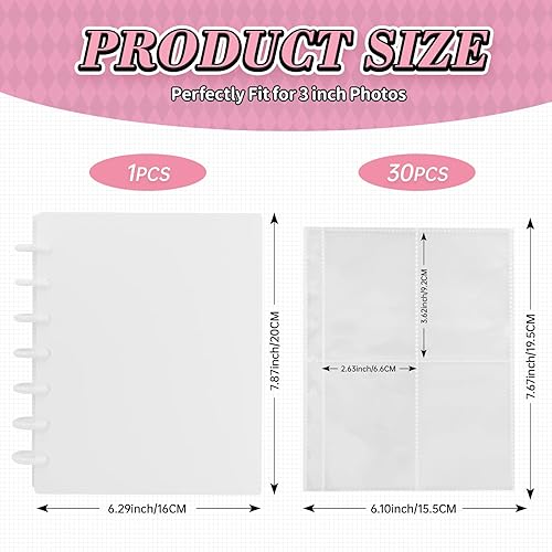 Miniatura 2 de Kpop - Carpeta para tarjetas fotográficas de 3 pulgadas fundas para libros con 30 páginas interiores álbum de ídolos tarjetas de visita para