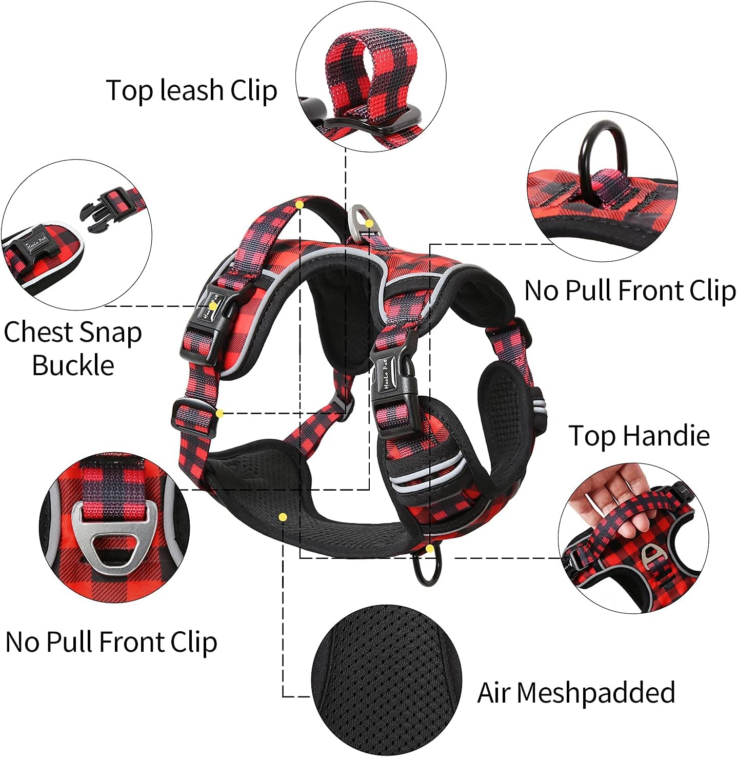 HEELE Dog Harness, No Pull Harness, Release on Neck - Image 4