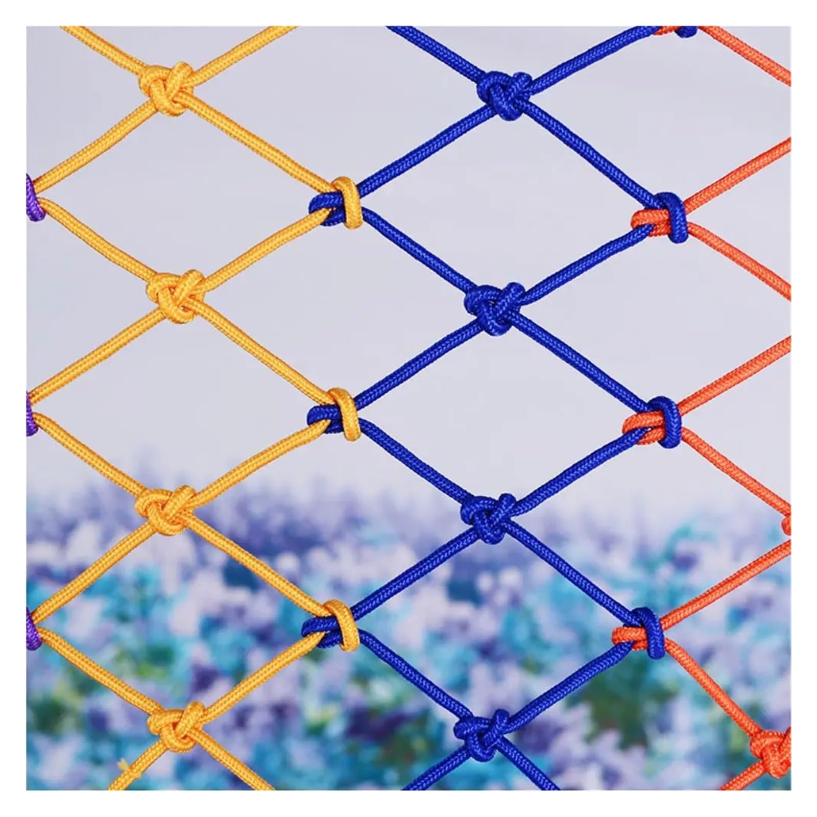 Malla de Nailon antipájaros, Red de Seguridad Infantil de Colores para barandilla de balcón, escaleras, Valla anticaídas, barandilla de Parque Infantil, Red de protección para trepar (Malla