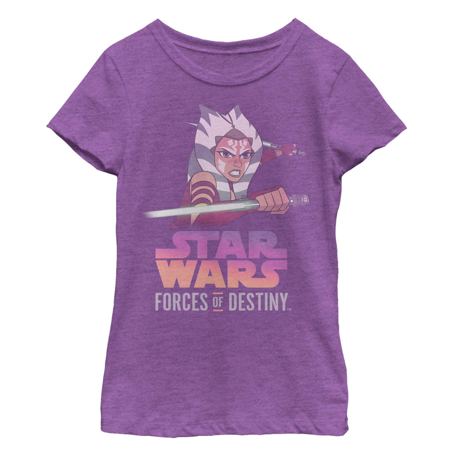 Star Wars Star Wars: Forces of Destiny Force of Ahsoka Girls Short Sleeve tee Shirt Camiseta Niñas (Pack de 1)