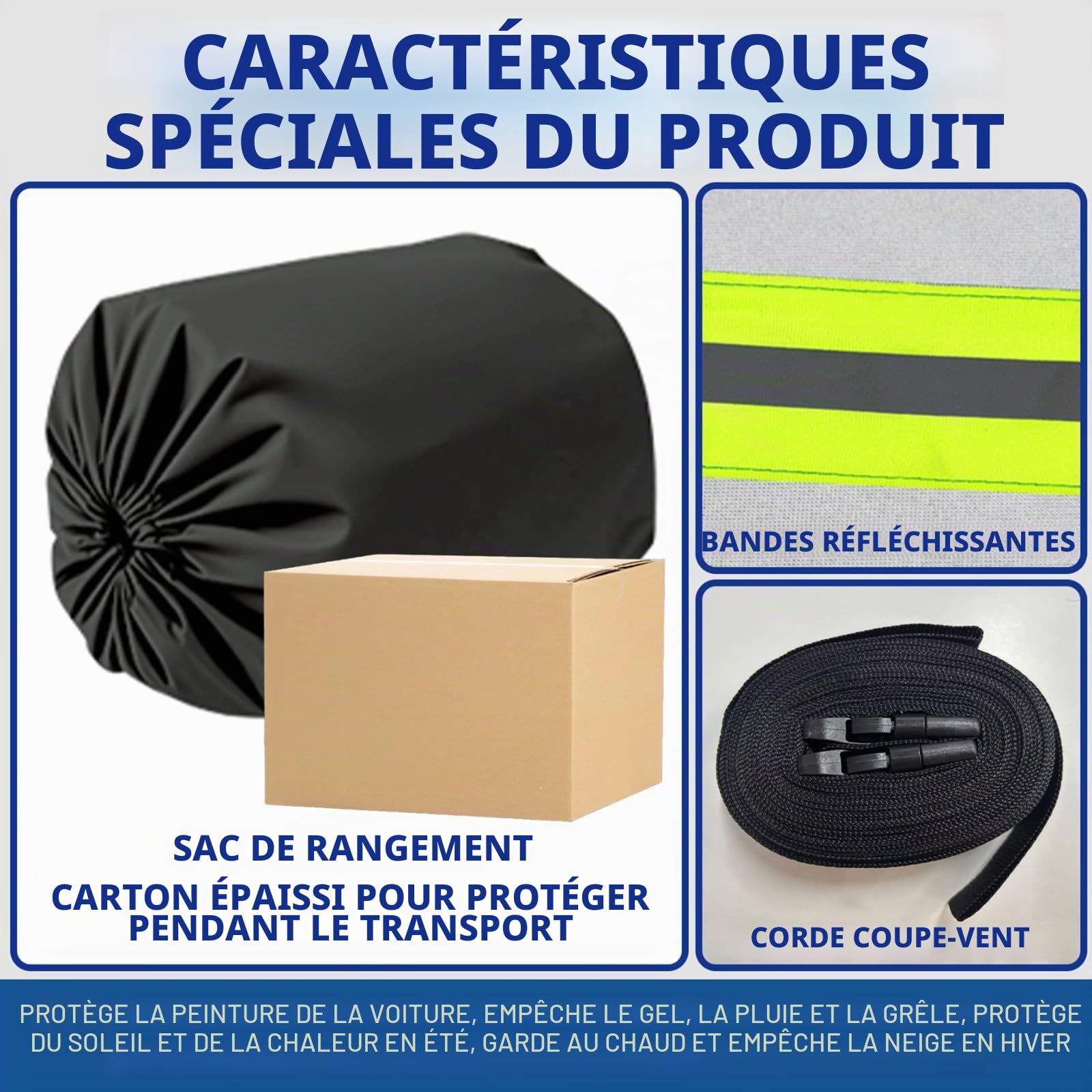 Bâche Voiture Anti-Grêle pour Dacia Duster 3(2024-2026),Housse Voiture Extérieur Imperméable 210D avec Coton Épais,Bache Auto Complète Personnalisée,pour Toutes Saisons Contre UV Pluie Soleil(Noir)