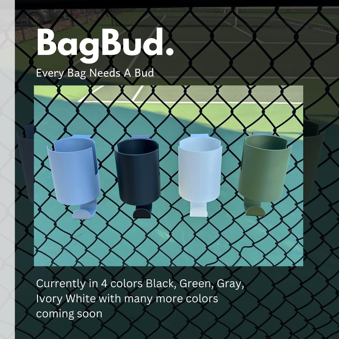 Chainlink Fence Hook To Hold Cup and Sports bag/Gear For Pickleball, Tennis, Basebal, Softball, Soccer, Track and Field and Other Sports Bags and Gear