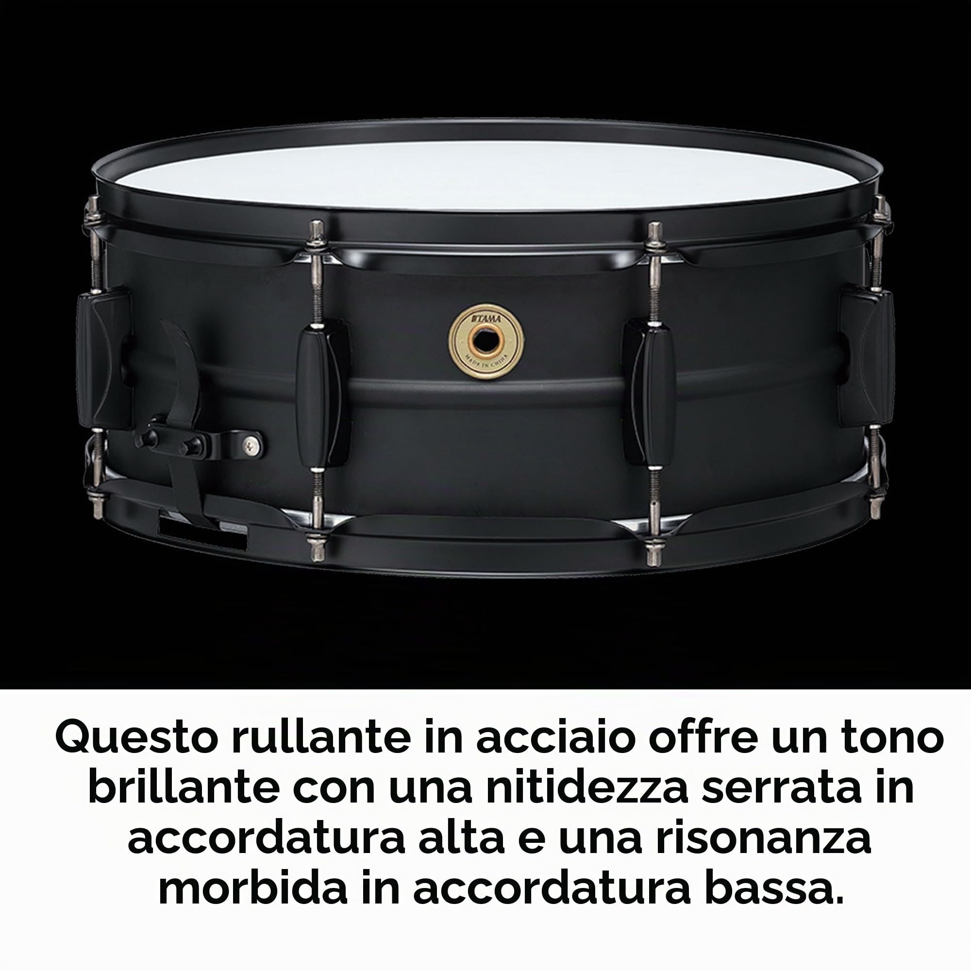 TAMA Metalworks Black Steel Snaredrum – 14