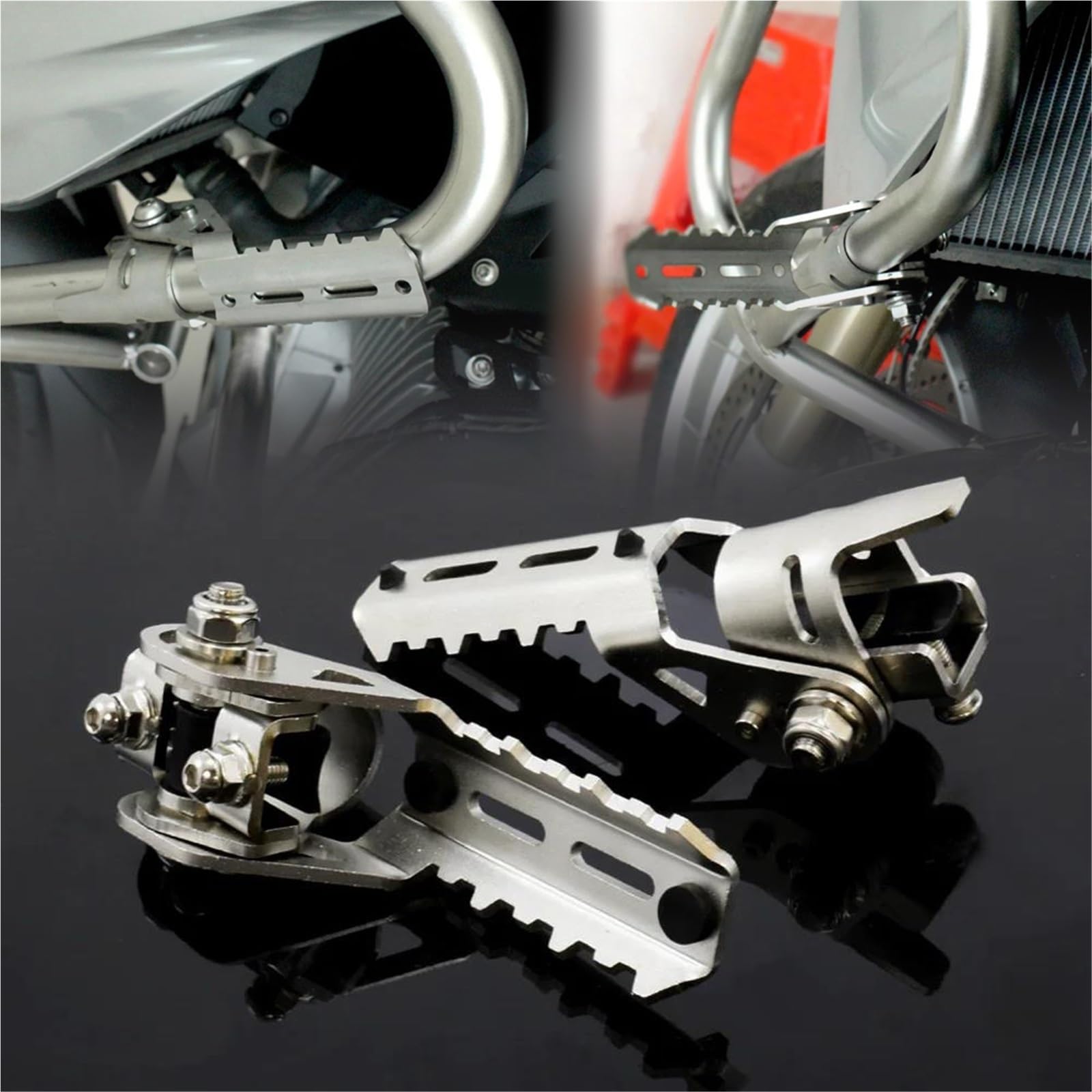 Repose-pieds de moto haut de gamme pour BMW R1200GS LC et tubes de 22 à 25 mm