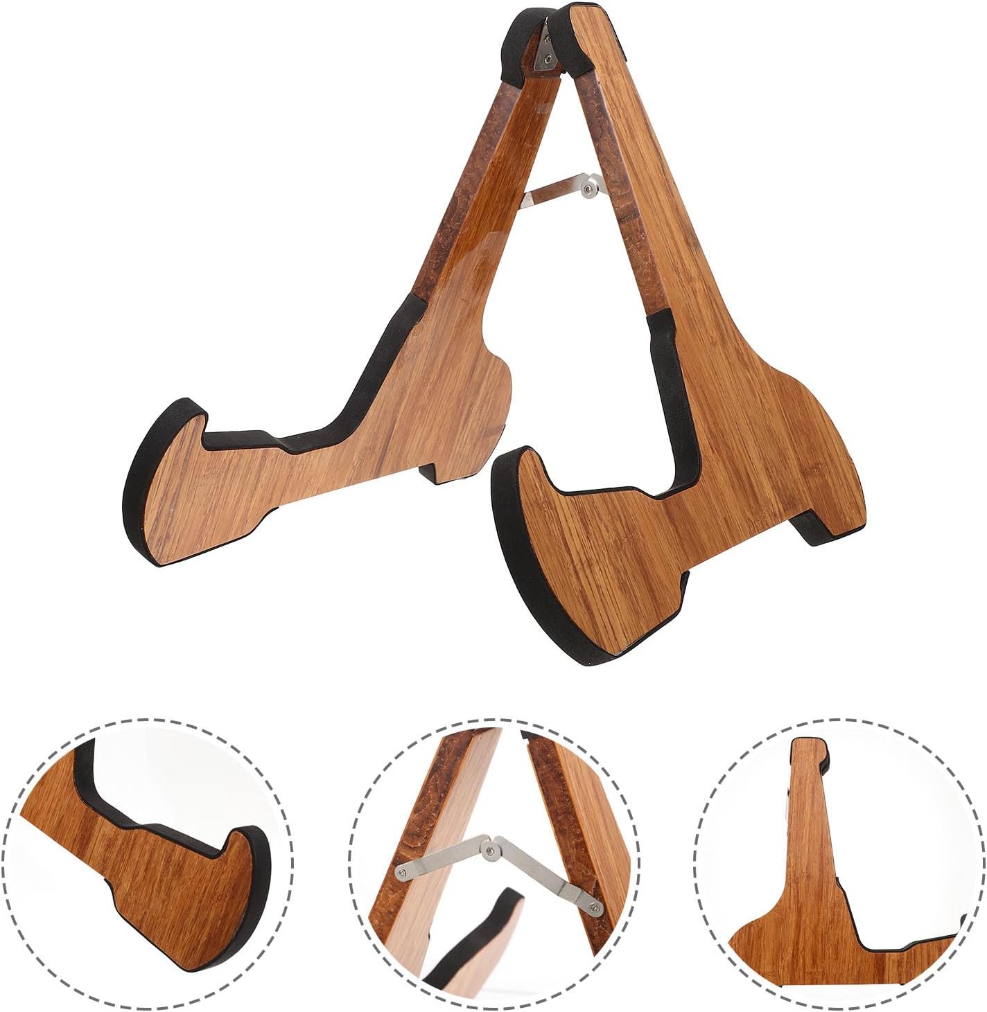 BESPORTBLE Foldable Violin Holder Vertical Floor Bracket Guitar Stand for Acoustic Violin Bass Indoor Outdoor Use Ergonomic Portable Design