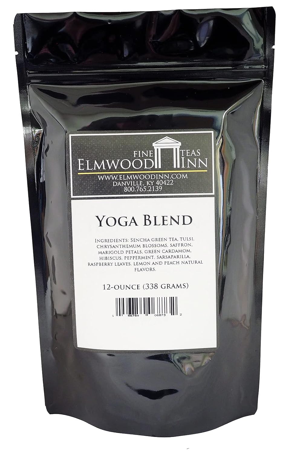 Elmwood Inn Fine Teas, Yoga Blend Ayurvedic Tea, 12-Ounce Pouches