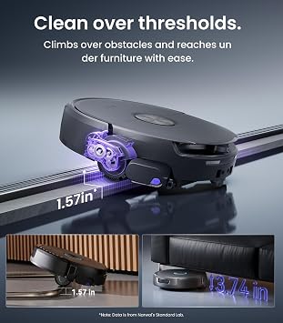 NARWAL Flow 2 Robot Vacuum and Mop Combo, 31000Pa, FlowWash Mop, Black