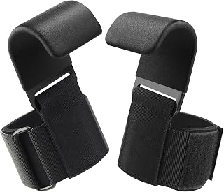 fitgriff zughilfen - klimmzughilfe-haken für krafttraining und gym mit rutschfestem griff, verstärkter stahlplatte und verstellbarem klettverschluss, ideal für frauen und männer, langlebiges desi