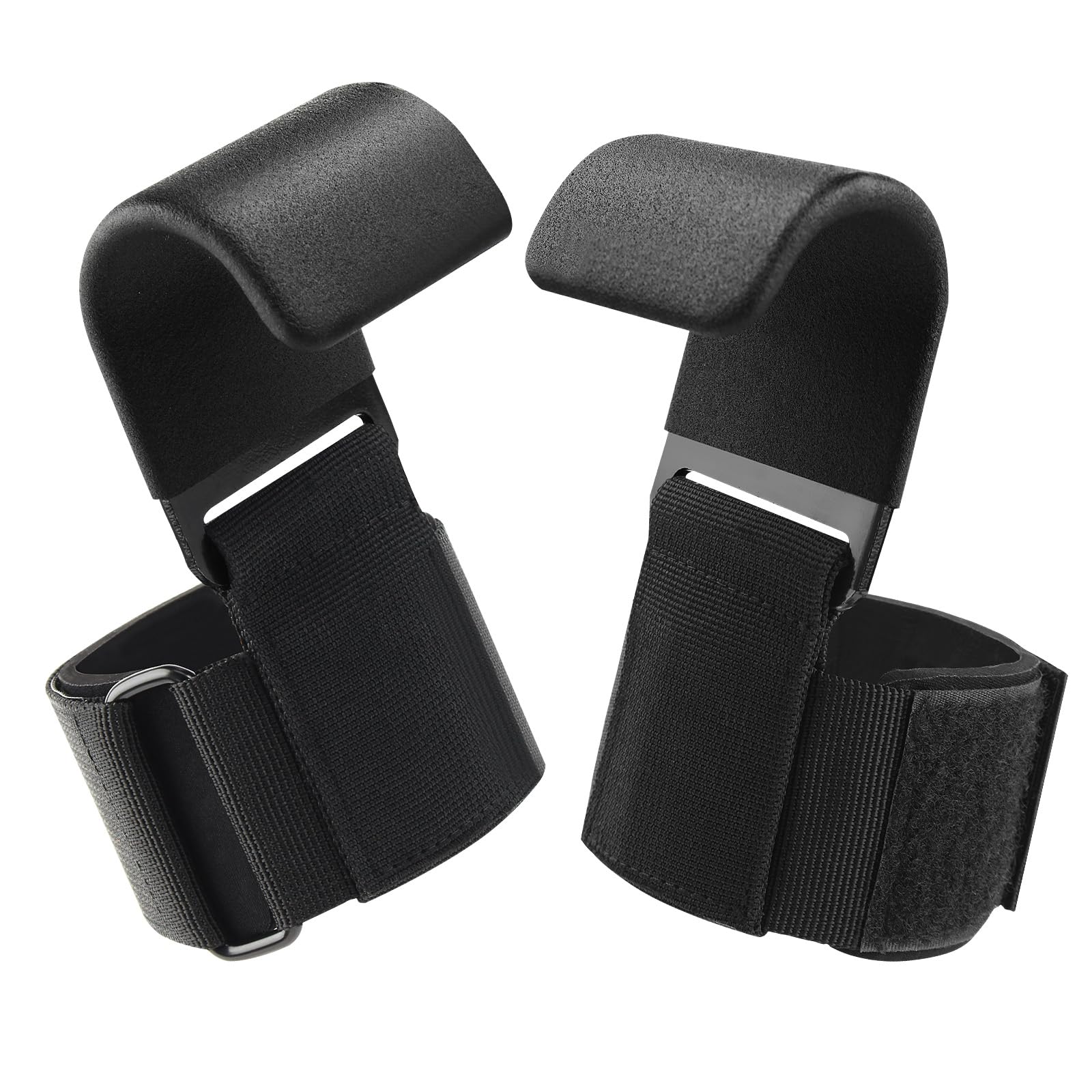 fitgriff zughilfen - klimmzughilfe-haken für krafttraining und gym mit rutschfestem griff, verstärkter stahlplatte und verstellbarem klettverschluss, ideal für frauen und männer, langlebiges desi
