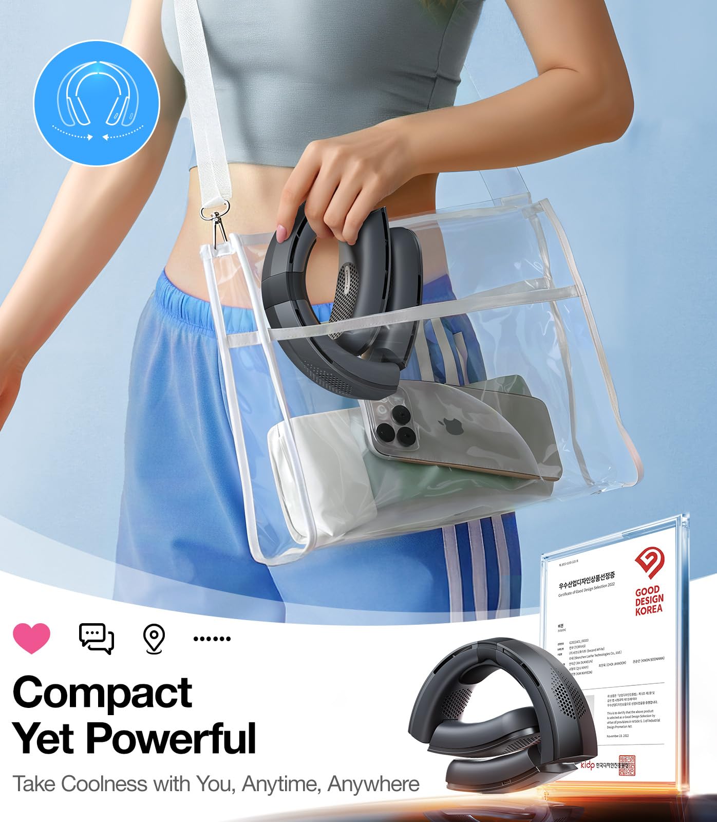 Amazon | TORRAS COOLiTEネックファン、4倍ターボエアフロー