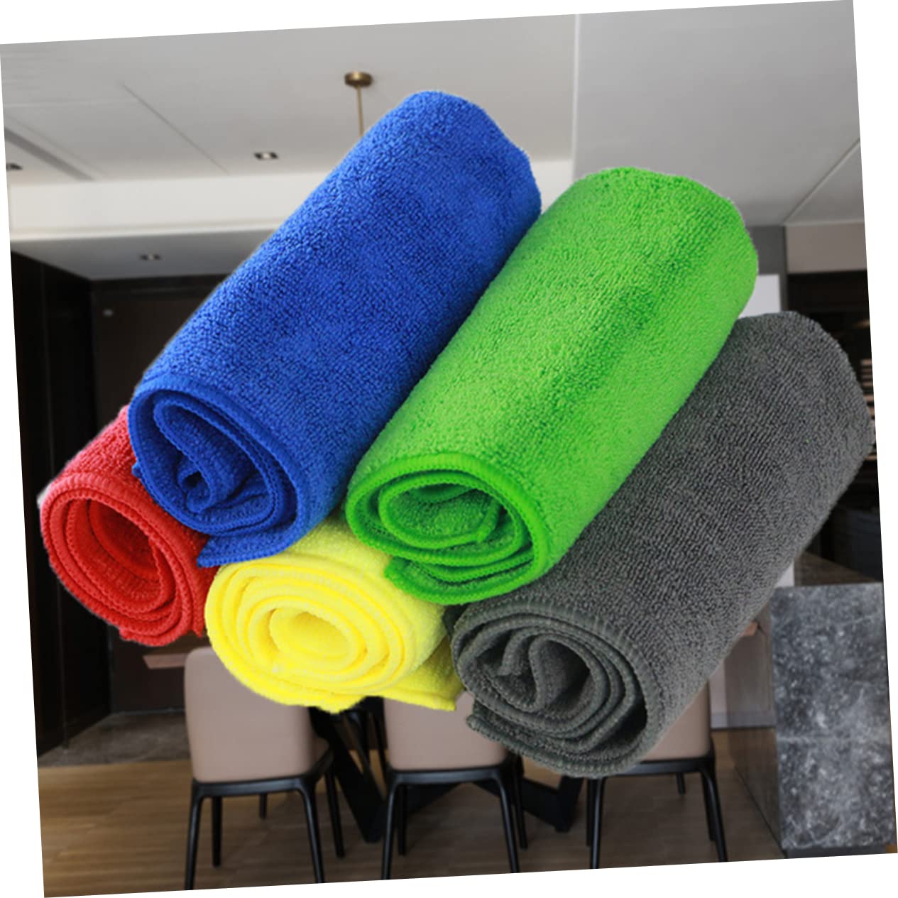Paños para Alta Absorción de Cocina de Microfibra Rojo 12piezas Lavables a Máquina y Limpieza Eficaz Hogar