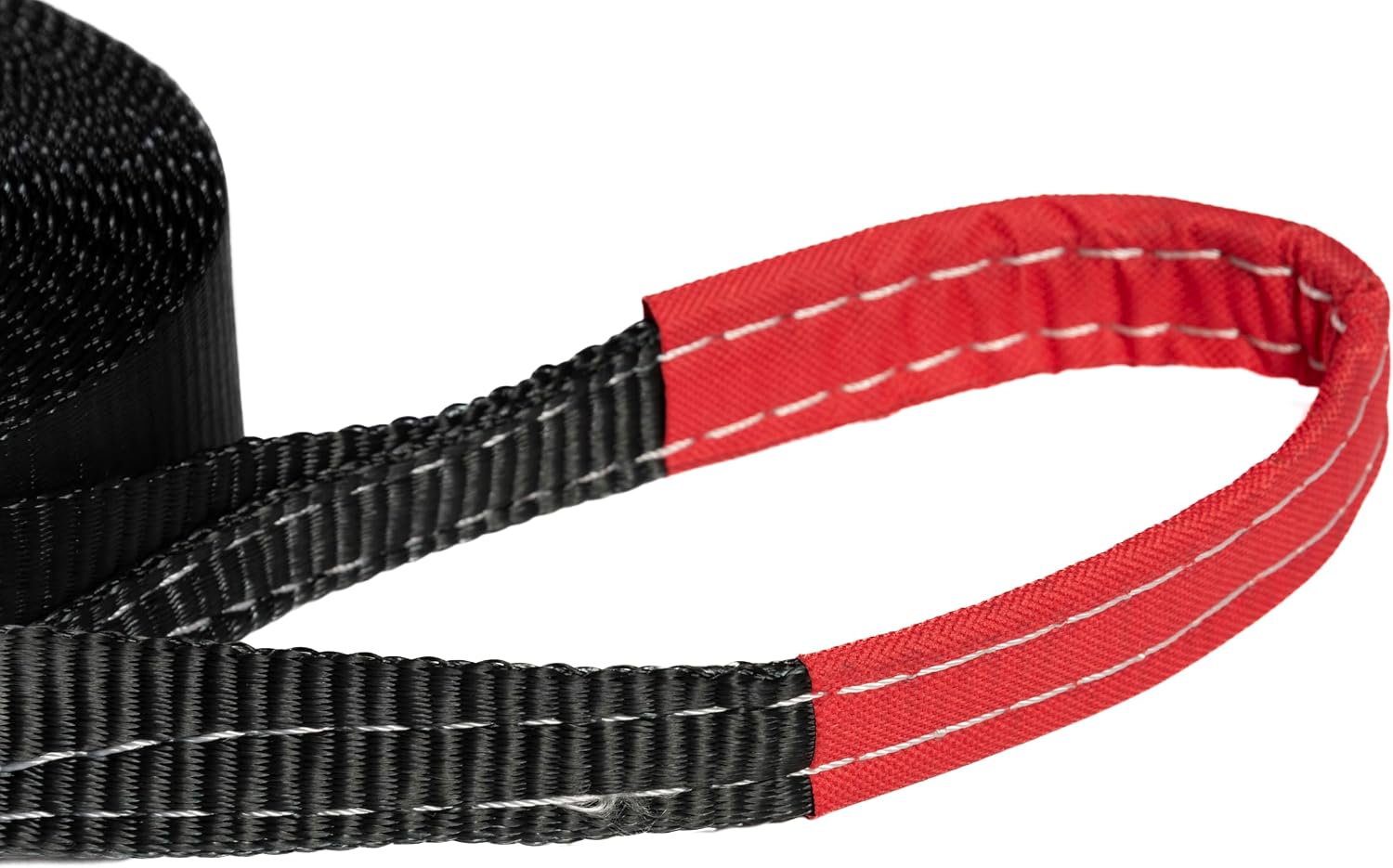 HiGear Tow Strap 4 Ton 2in 30 ft Polyester Rope with 2 Loops 8000 9000 lbs Break Strength Towing Recovery Light Vehicles by Alfa Wheels (Black, 2in 30ft (2x30))
