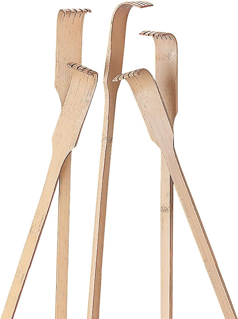 Wooden Back Scratchers - Set of 12 Bamboo Scratchers - 18 Inch - Long Reaching for Adults - Great for Pregnant Women, People Who Need Longer Hands or Party Favors