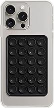 skysia Single Sided Suction Phone Case – Silicone Suction Sticker for Hands-Free Use | Non-Slip Sticky Phone Grip | Flexible Mount Holder for Selfies & Videos | Universal Accessory (Black)