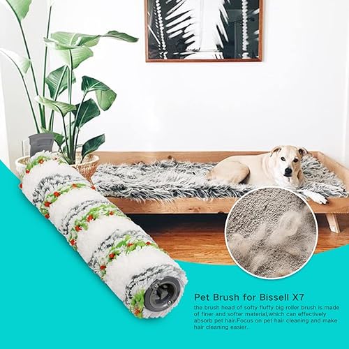 Miniatura 2 de Rodillo de cepillo para aspiradora Bissell CrossWave X7 Pet Pro 3011,3279,3055,3277 multisuperficie todo en uno y filtros (5)