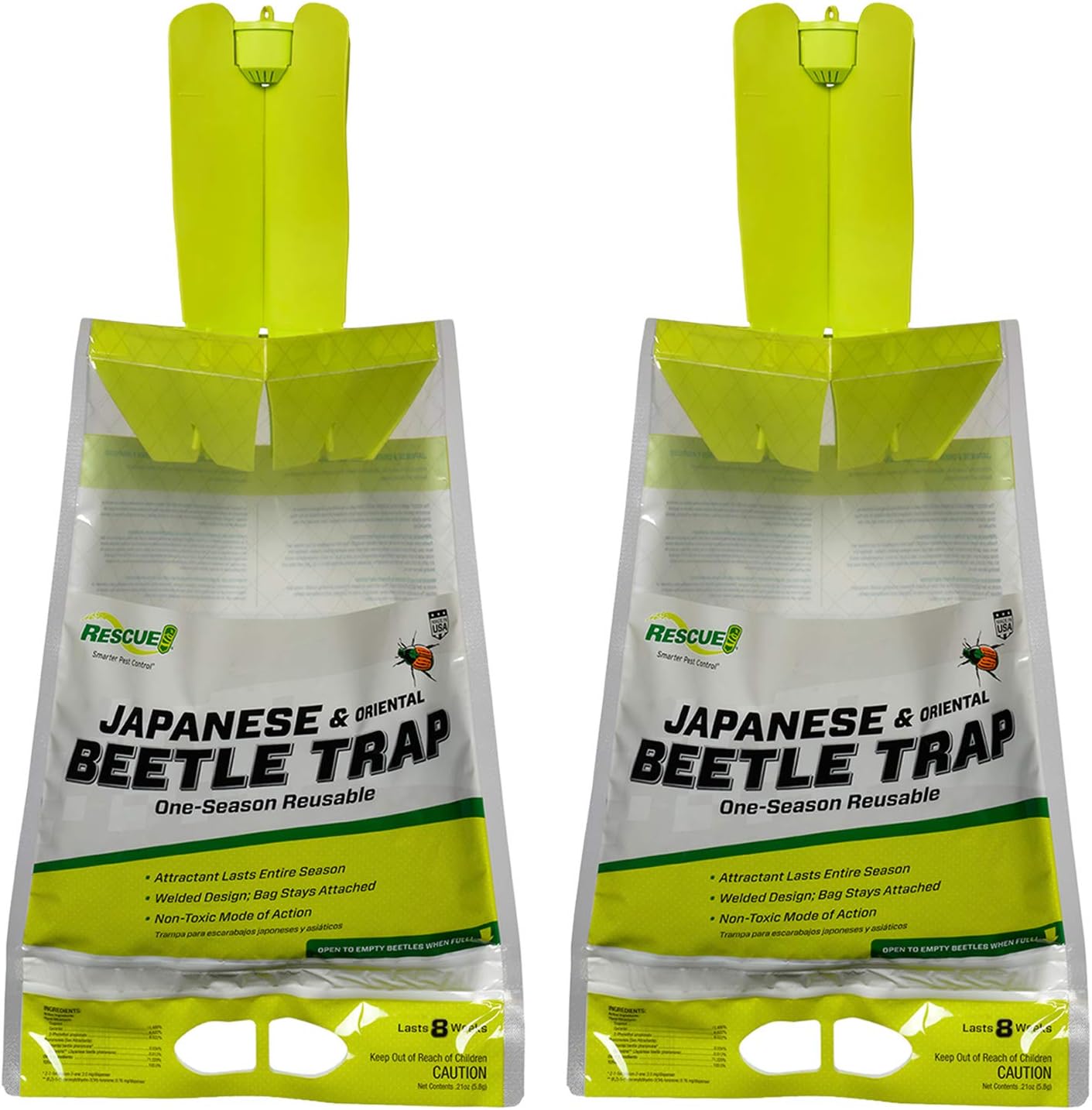 Rescue - Disposable Non-Toxic Japanese/Oriental Beetle Trap (2 Pack)