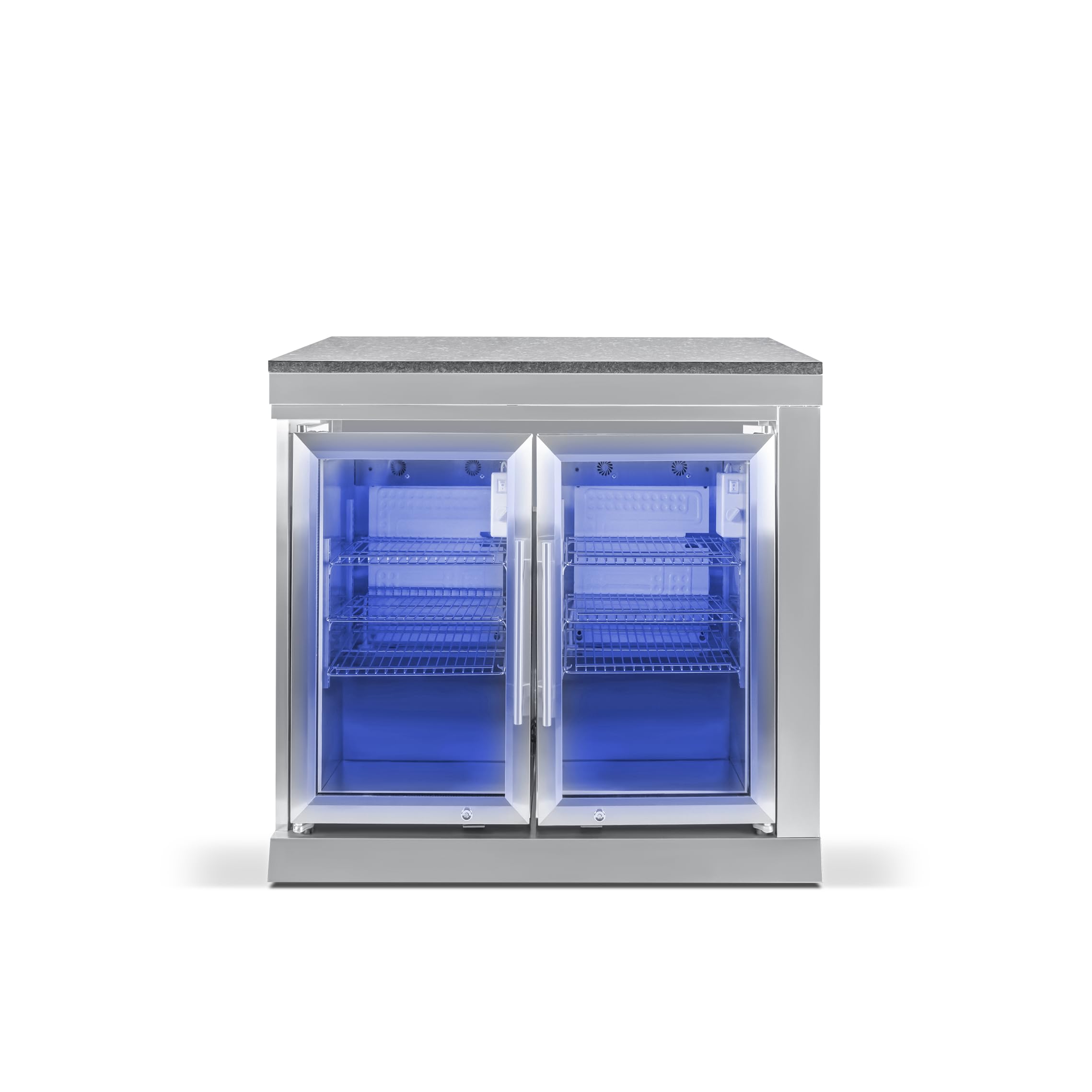 GORILLER Grillmaster Cucina Esterna Selezionata in Acciaio Inox Argento - Include Rosticceria, 4+2 Bruciatori, 296 x 58 x 143 cm - Pre-Montata