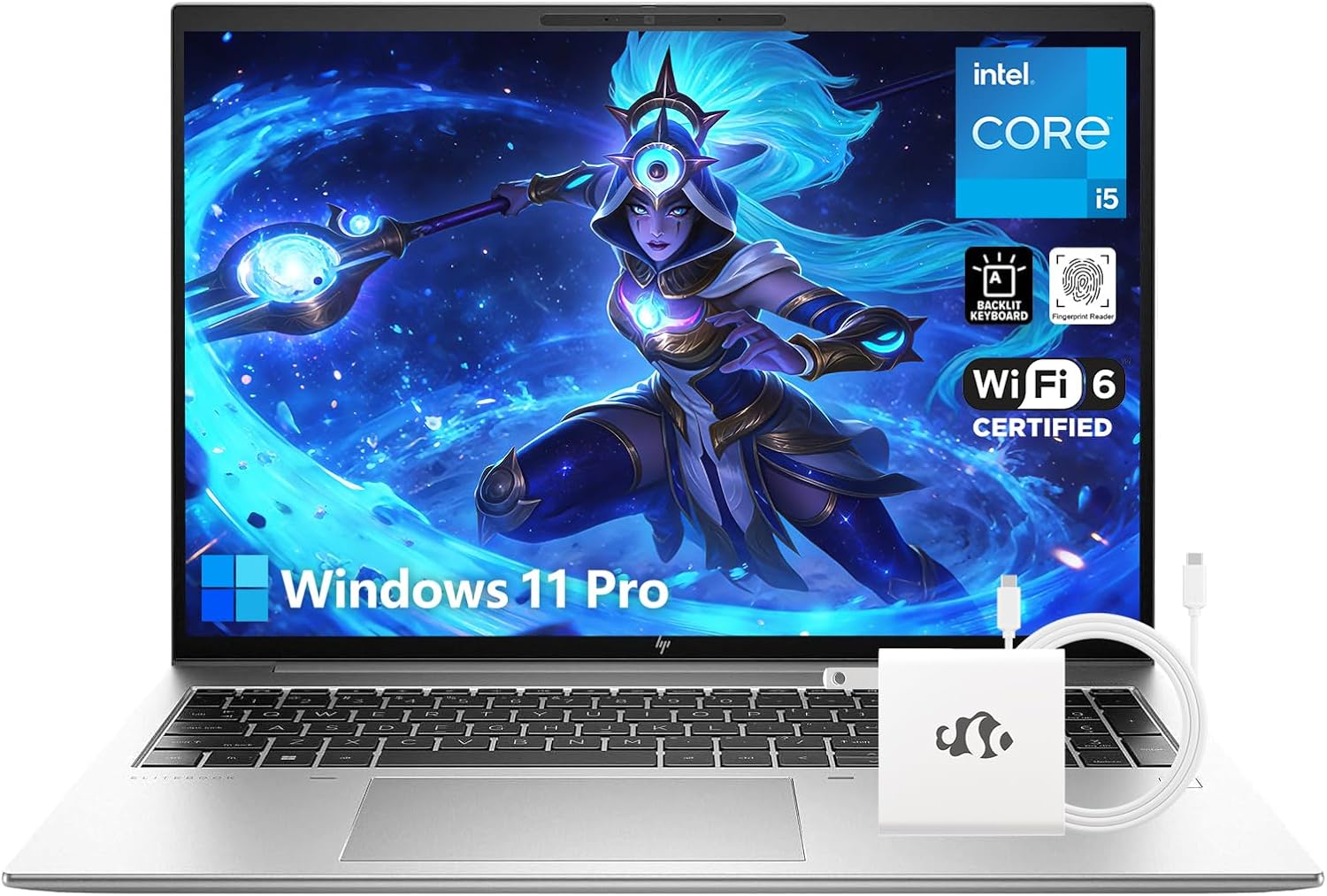 HP EliteBook 860 G9 16" WUXGA Laptop, Intel 10-Core i5-1235U (Beat i7-1195G7), 16GB RAM 1TB SSD, Backlit Keyboard Fingerprint Reader Win 11 Pro Computer for Business Creator Gaming w/GM Accessory