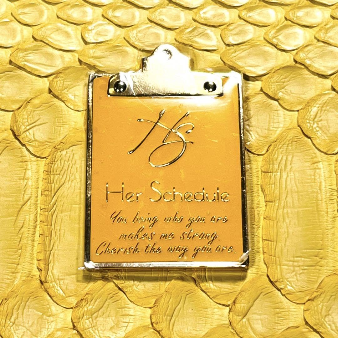 未使用に近い✨ ハースケジュール L字 長財布 金具 エナメル ブラウン系 Her Schedule（ハースケジュール）公式ショップ