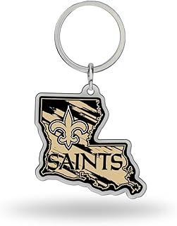 NFL New Orleans Saints State Shape Keychain