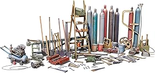 MiniArt 49013 1:48 Werkzeugsatz-originalgetreue Nachbildung, Modellbau, Plastik Bausatz, Basteln, Hobby, Kleben, Modellbausatz, Zusammenbauen, unlackiert