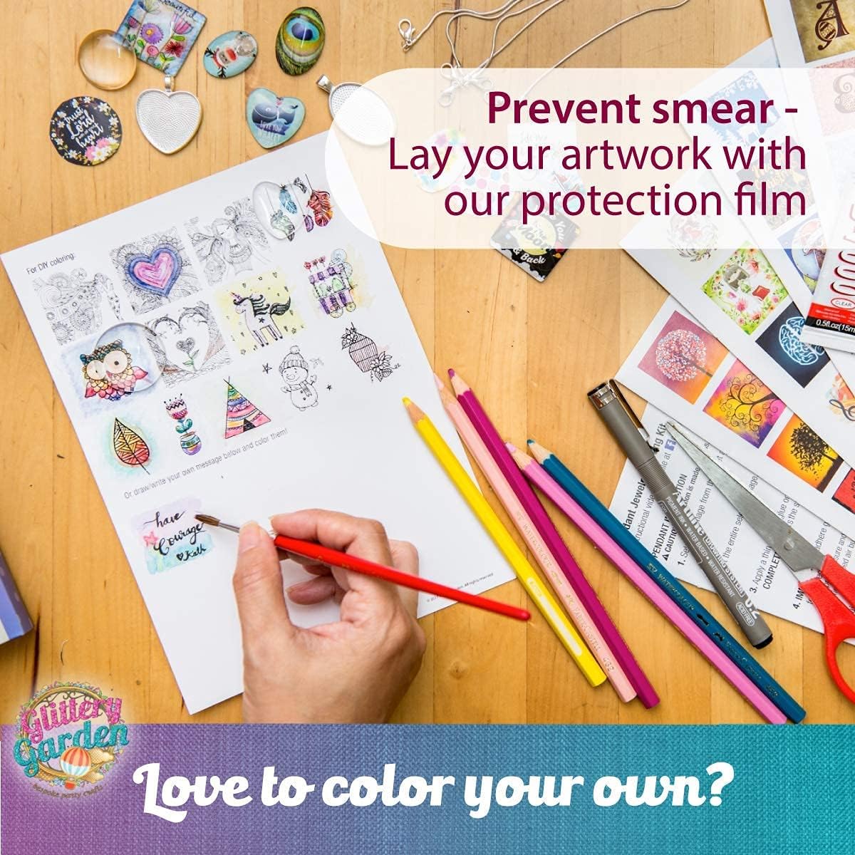 Girls Jewelry Making Kit. Best DIY Necklace Pendant and Bracelet Crafting Set with Glass Beads & Charms - Fashion Accessories, Arts & Crafts Supplies. Great as Birthday Gift, Projects & Group Activity : Toys & Games