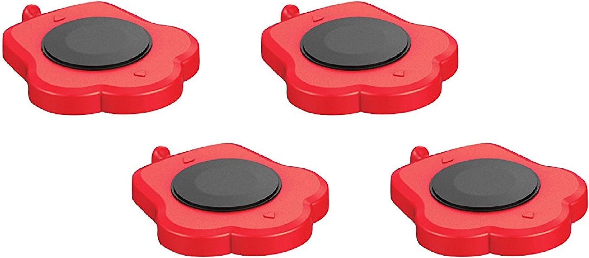 Heavy Duty Rollers 4 Sliders for Easy and Safe Moving, Appliance Roller Suitable for Sofas, Couches and Refrigerators, (4 Rollers- Red)