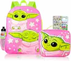 baby yoda leather backpack Mandalorian with Lunchbox Set for Kids Bundle + More | 16in Large Durable Grogu Bookbag w/ Insulated Lunch Box Plus Water Bottle, Stickers, More Carp Hooks Wholesale Fishing anglers world This cute and official Model:CERTLTG4000D-CXH