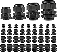 Vista 19 de Prensaestopas PENGLIN - Conector de cable de nailon NPT de 1-1/2 pulgadas, conector de cable de alivio de tensión, tuerca de bloqueo ajustable